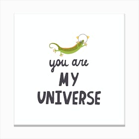 You Are My Universe Canvas Print