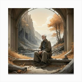 Man In The Arch Canvas Print