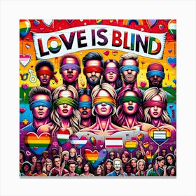 United Colors of Love: A Celebration of Diversity and Unity Canvas Print