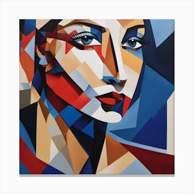 Abstract Portrait Of A Woman Canvas Print