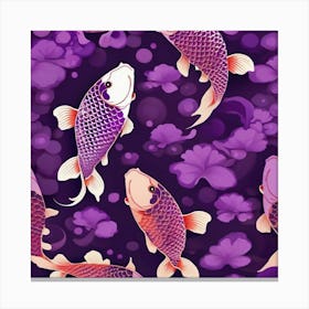 Koi Fish Pattern 3 Canvas Print