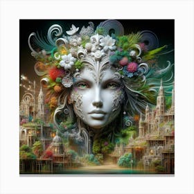 City Of Flowers Canvas Print