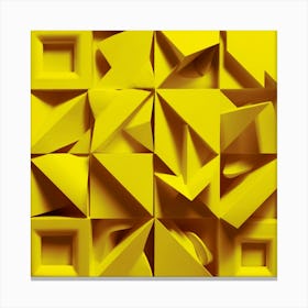 Yellow Squares 4 Canvas Print