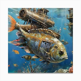 Underwater City Canvas Print