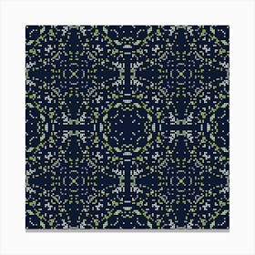 Abstract geometric symmetric mosaic pattern 4 Canvas Print