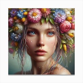 Flower Girl 7 Canvas Print