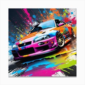 Nissan Gtr 5 Canvas Print