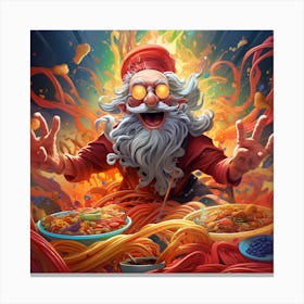 Santa'S Feast Canvas Print
