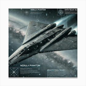 Nebula Phantom Stealth Reconnaissance Canvas Print