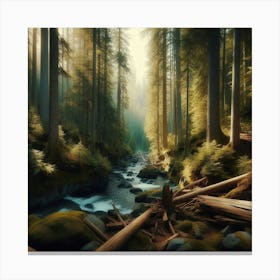 Forest Stream 5 Canvas Print