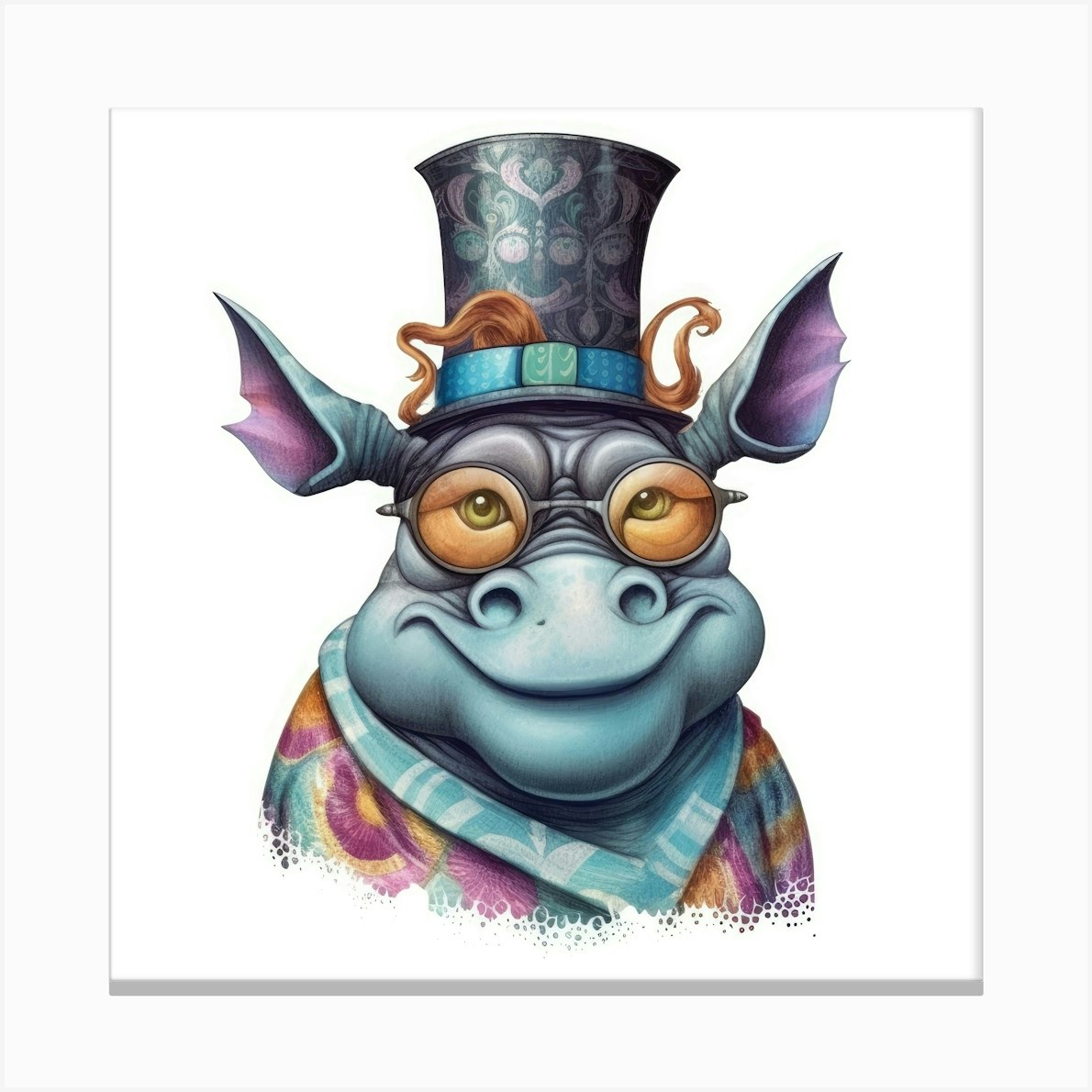 Drool Canvas Print by Aloke Design