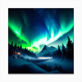 Aurora Borealis Canvas Print