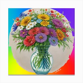 bouquet_of_colorful_wildflower Canvas Print