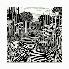 Linocut (3) Canvas Print