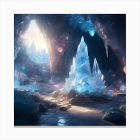 Ice Cave Canvas Print