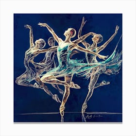 Ballet Dancers 3 Canvas Print