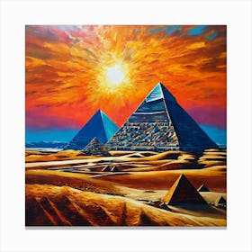 Pyramids of Giza Canvas Print