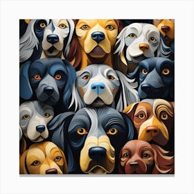 Dogs Of The World Canvas Print