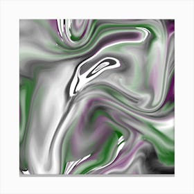 Purple And Green Swirls Canvas Print