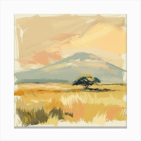 A Amboseli National Park In Kenya Expressive Str 1720351210 3 Canvas Print