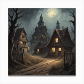 Haunted Village 3 Canvas Print