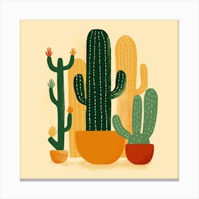Cactus Illustration Art 59 Canvas Print