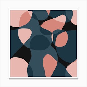 Minimalist Blooming Abstract Pattern Art Canvas Print Canvas Print