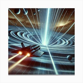 Void Lance Firing Focused Beams Canvas Print