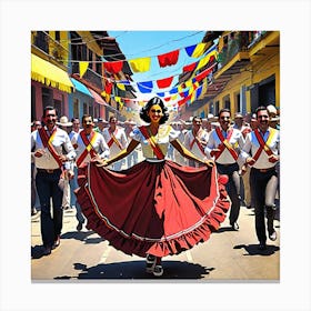 Dancer In A Street Canvas Print