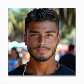 Portrait Of A Young Man Canvas Print