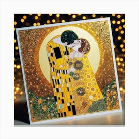 Kiss By Gustav Klimt 5 Canvas Print