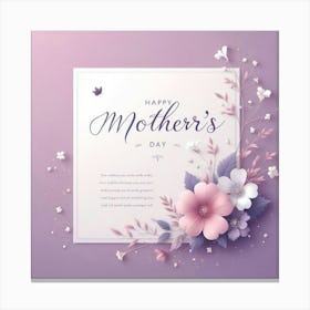 Happy Mothers Day Canvas Print