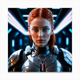 Sci - Fi Girl 3 Canvas Print