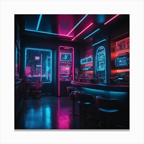 Dope Neon Bar Canvas Print