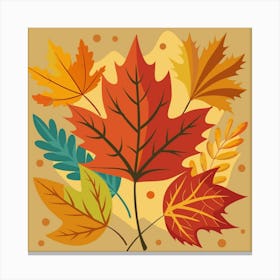 Autumn Leaves Art Print 2 Canvas Print