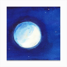 Moon Painting Canvas Print