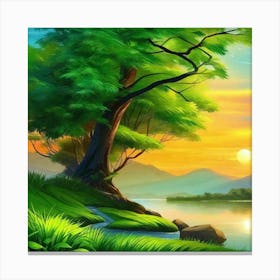 Landscape Painting 215 Canvas Print