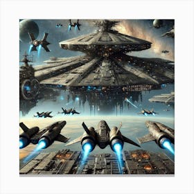 Air Space Divisions Converted Canvas Print