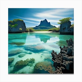 Landscape Mauritius Island Spiritual Abstraction Canvas Print