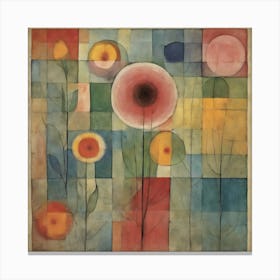 Blossoming, Paul Klee Botanical Abstract Art Print Canvas Print