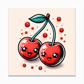 Cherry Kawaii 1 Canvas Print