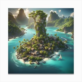 Island - Island Stock Videos & Royalty-Free Footage Canvas Print