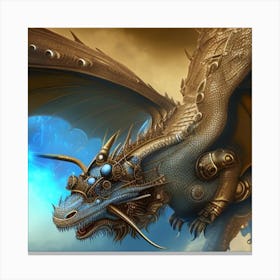 Steampunk Dragon Canvas Print
