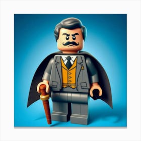 Alfred from Batman in Lego style Canvas Print