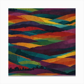 Rainbow Valleys Canvas Print