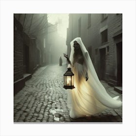 Haunted Street Canvas Print