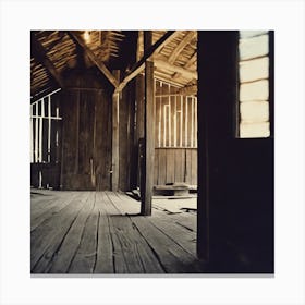 Barn Interior Canvas Print