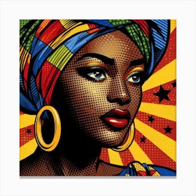 Yusra Pop African Woman Canvas Print