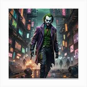 Joker In The City 2 Canvas Print