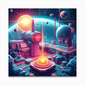 Futuristic Space 2 Canvas Print